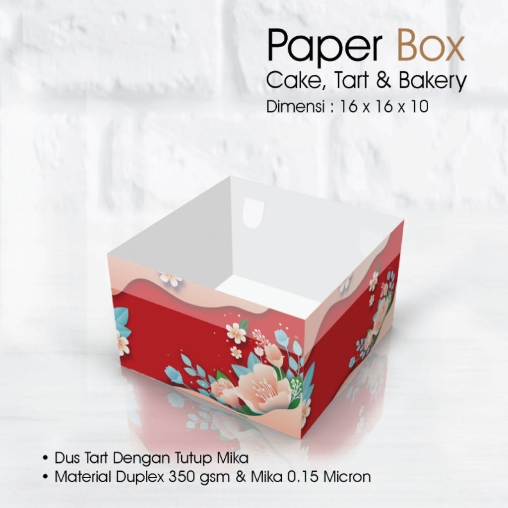 

Box Doskue 16 x 16 x 10 cm Tutup Mika