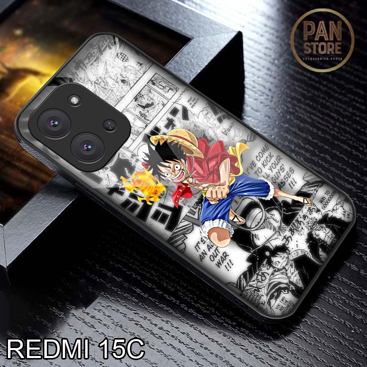 Softcase Glass case Redmi 15C Terbaru 2025 - Case - Softcase Redmi 15C  Mewah Elegant full cover