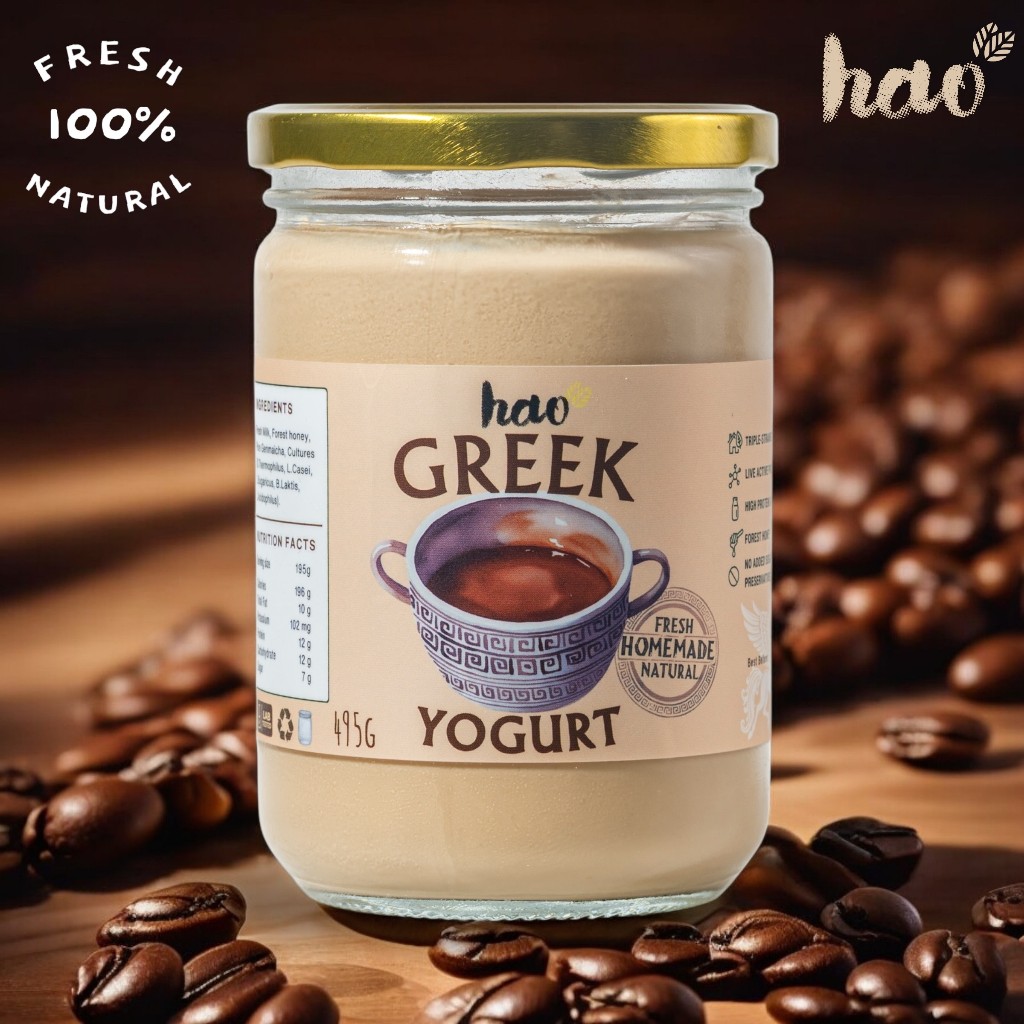 

Hao Greek Yogurt MACCHIATO (Real Coffee Espresso Probiotics Yoghurt)
