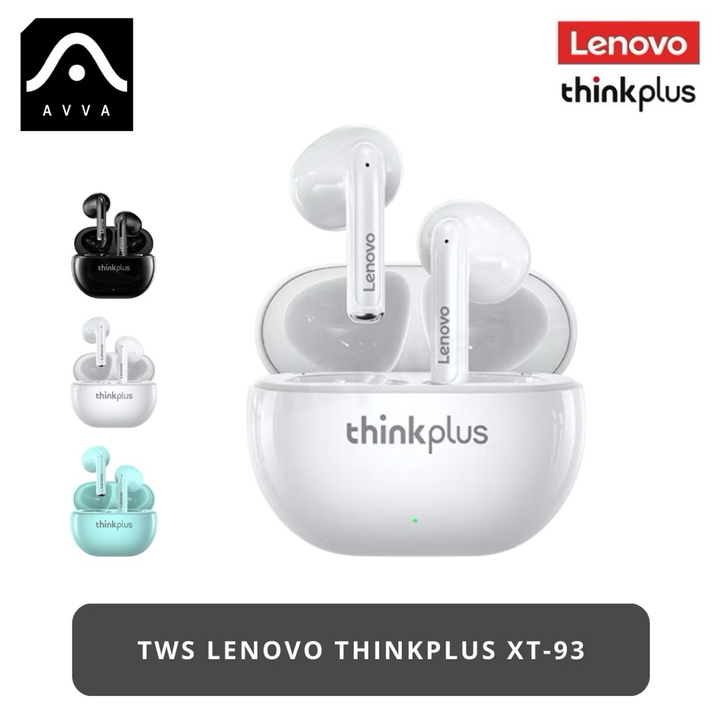 Tws Lenovo Thinkplus XT93 True Wireless Stereo Earphone In-Ear Headset Earbuds Hifi Super Bass Musik