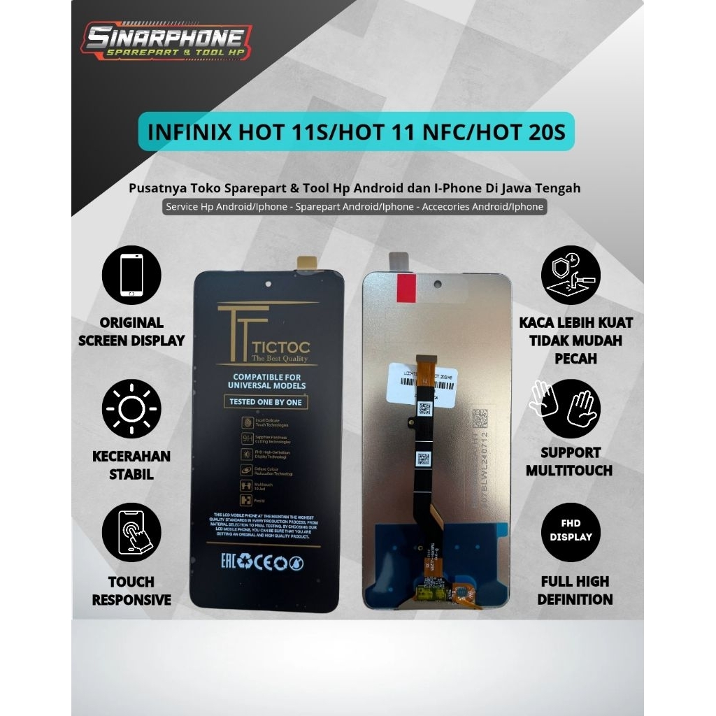 LCD INFINIX HOT 11/HOT 11S/HOT 11S NFC/HOT 20S