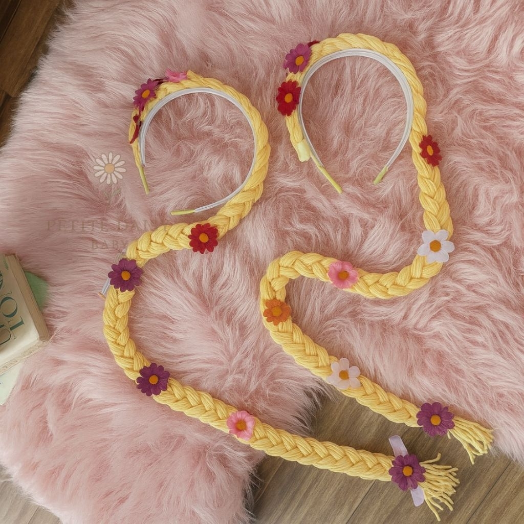 Bando Rambut Princess / Kostum Rambut Princess / Rapunzel Princess Kostum anak / Bando Kostum Prince