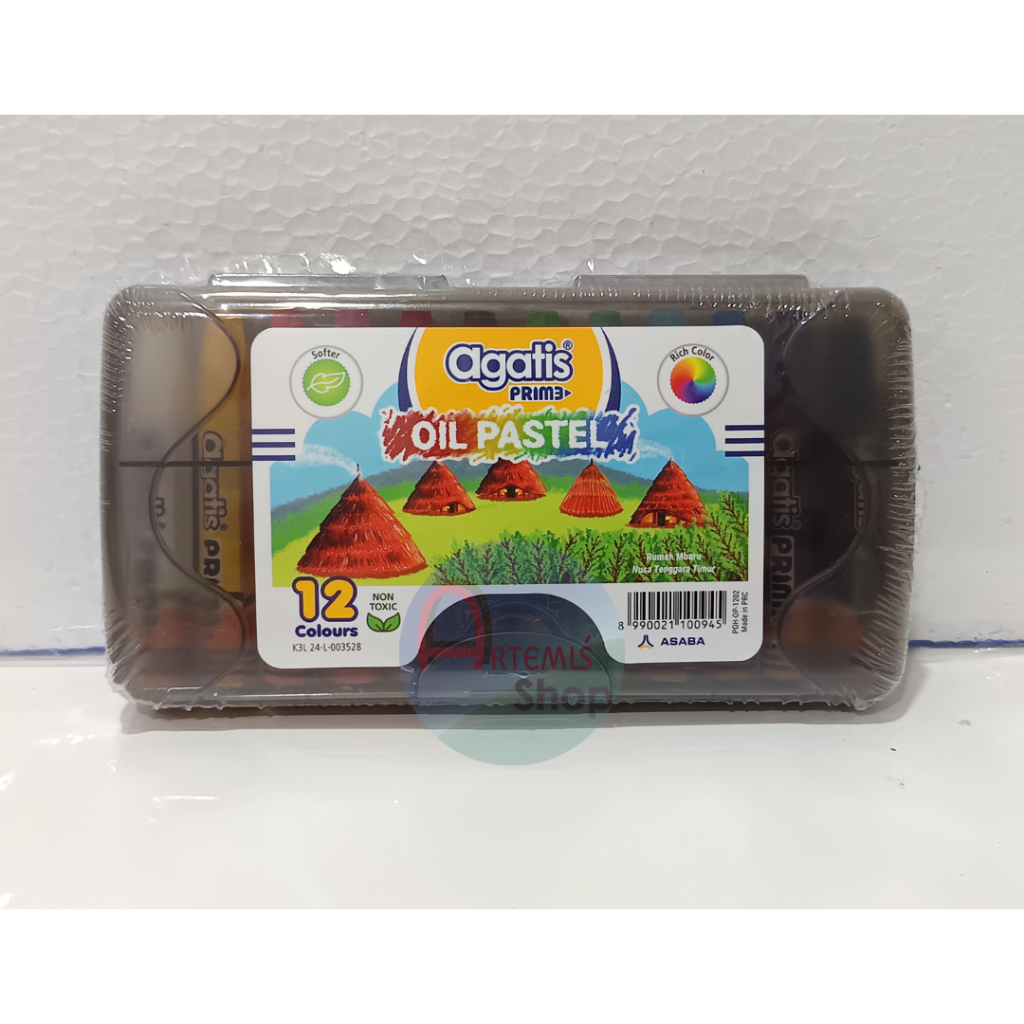 

Oil Pastel / Crayon / Krayon Minyak AGATIS Prime 12 Warna