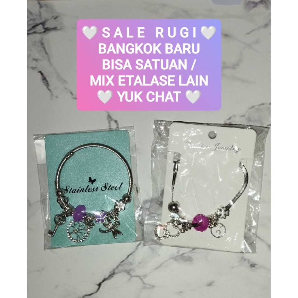 GELANG PANDORA STAINLESS STEEL & PANDORA JEWELRY ORI BANGKOK BARU