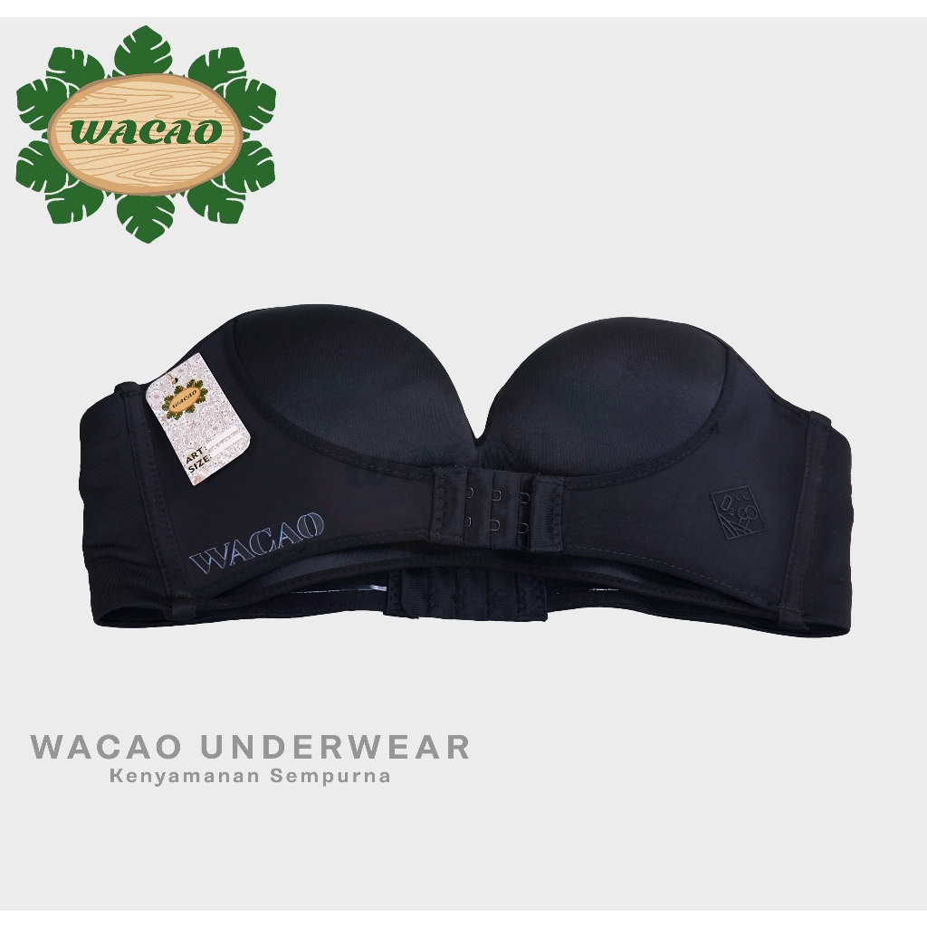 WACAO - Bra Busa Tebal Tanpa Kawat  || Push Up Bra 3 Pengait Cup A Ukuran 32-36 Nyaman Bh A1 Polos