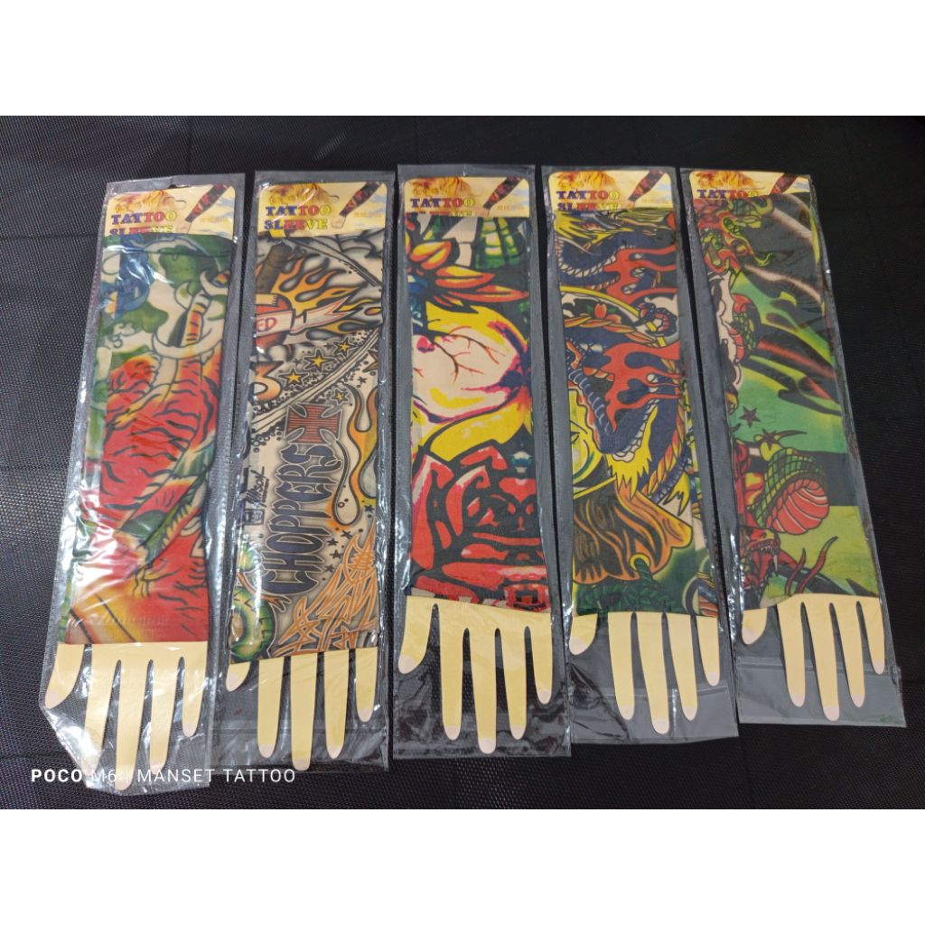 Manset tato tatto Deker lengan tangan Deker tato tatto