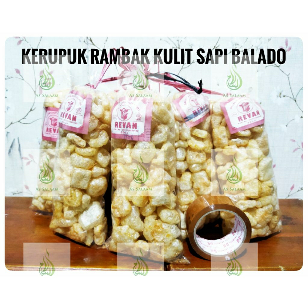 

Kerupuk Rambak Kulit Sapi Rasa Balado Dorokdok Viral Premium Bukan BS