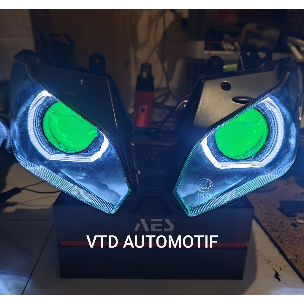HEADLAMP REFLEKTOR NINJA 250 FI OLD PAKET Biled AES Turbo SE Experience Motor Ninja 250 fi