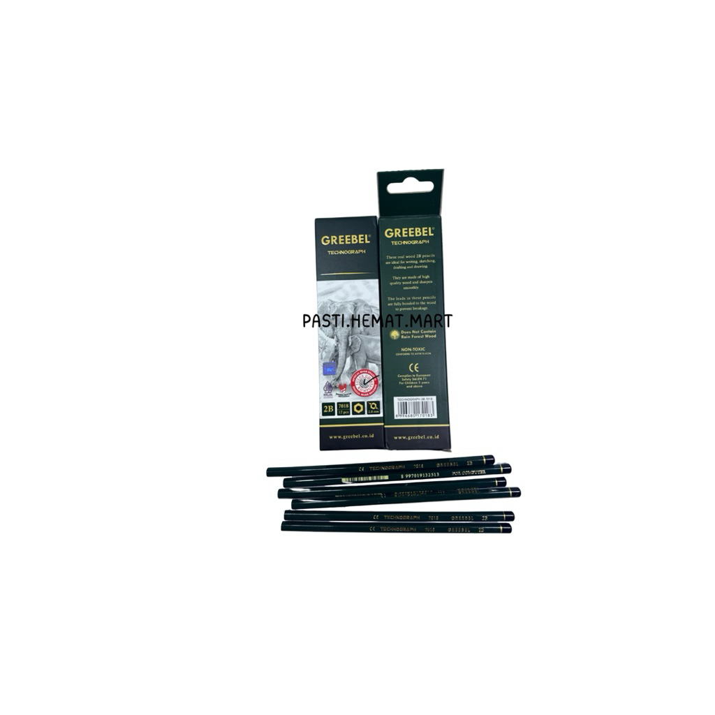 

GREEBEL PENSIL 2B ORIGINAL | Pensil 2B Ujian Nasional / UTBK / Psikotes | Greebel Original