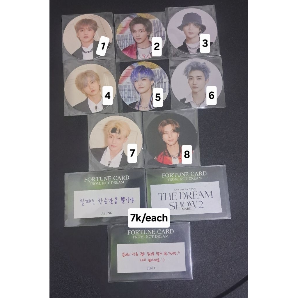 pc photocard circle card nct dream 127 haechan jaemin johnny jeno fortune card tds2 mark jeno jisung