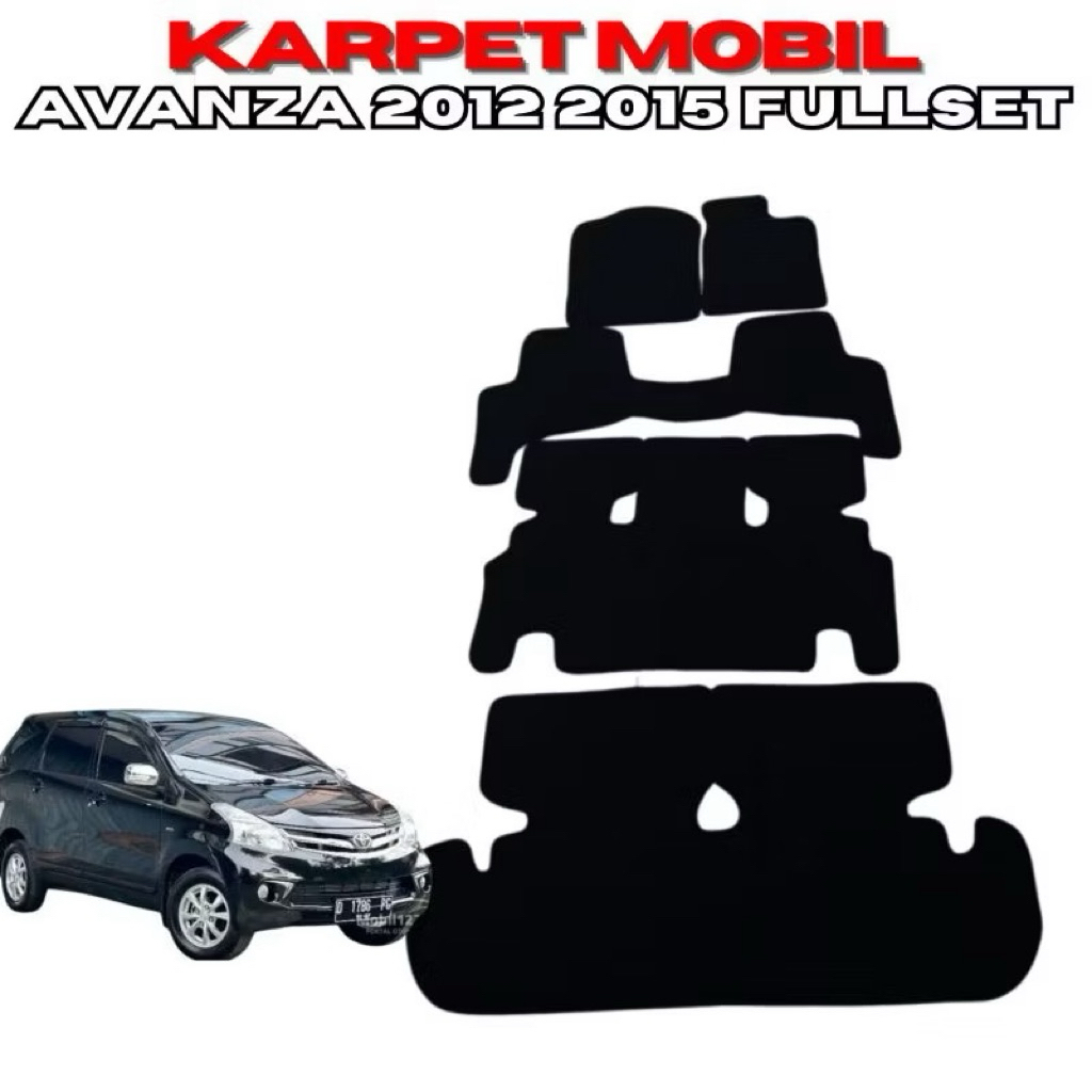 karpet mobil fullset Avanza 2012 2015 alas kaki matras mobil avanza 2012 2013 2014 2015