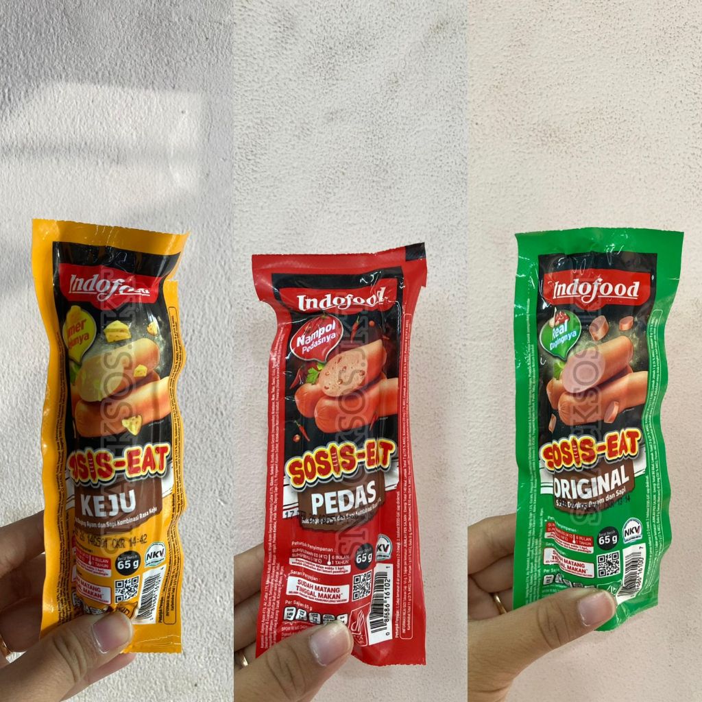 

INDOFOOD SOSIS-EAT ORIGINAL / KEJU / PEDAS - SAUSAGE SOSIS