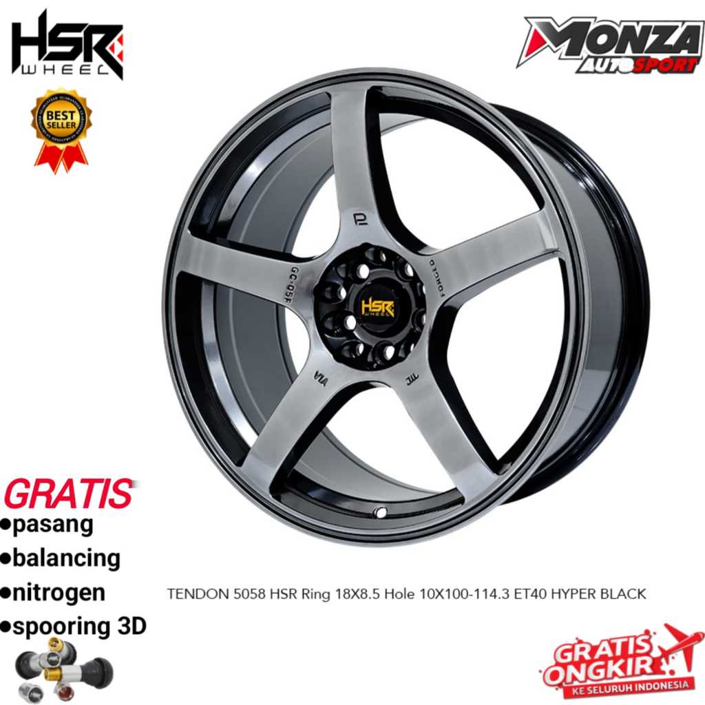 Velg mobil variasi R18 untuk altis,sienta,new avanza,alphard,terios,crv,innova dll Hsr Tendon