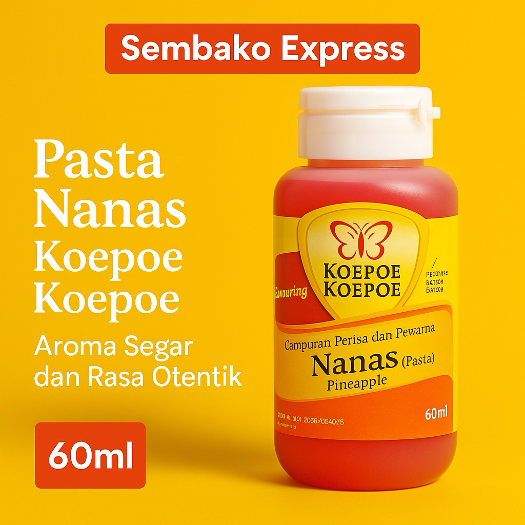 

Pasta Nanas Koepoe Koepoe 60ml – Aroma Segar dan Rasa Otentik