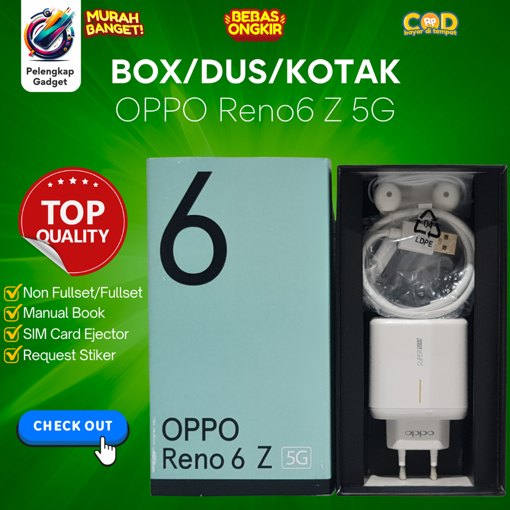 

BOX/DUS/KOTAK OPPO Reno6 Z 5G (CHARGER SUPER VOOC 65w ORIGINAL)