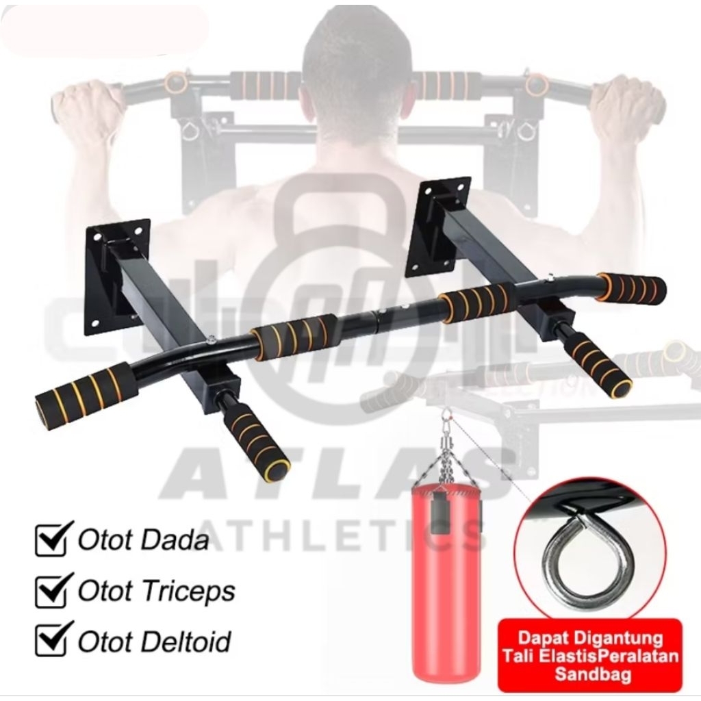 PULL UP BAR MULTI GRIP SUPPORT GANTUNGAN SAMSAK/PULL UP BAR CHIN UP/PULL UP BAR DINDING