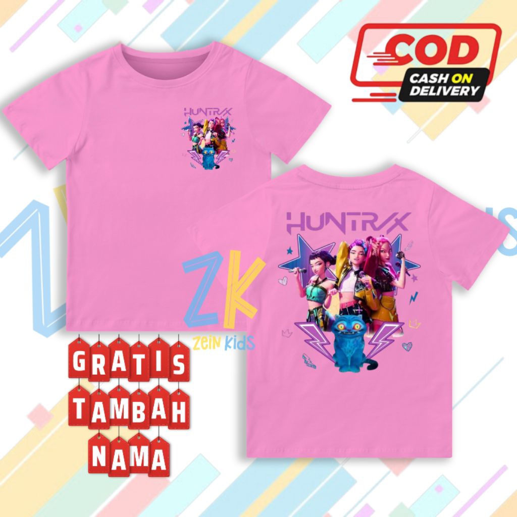 Kaos Anak Kpop Demon Hunter / Baju Anak Kpop Demon Hunter / Fashion Anak Kpop Demon Hunter