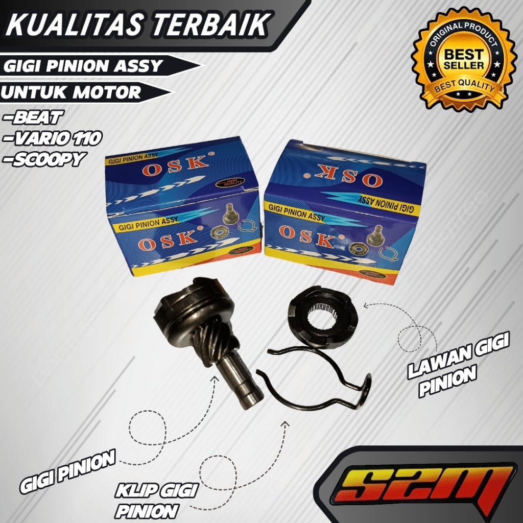 GIGI PINION GIGI SELAH LAWAN GIGI SELAH SPI GIGI SLAH HONDA BEAT VARIO 110 SCOOPY