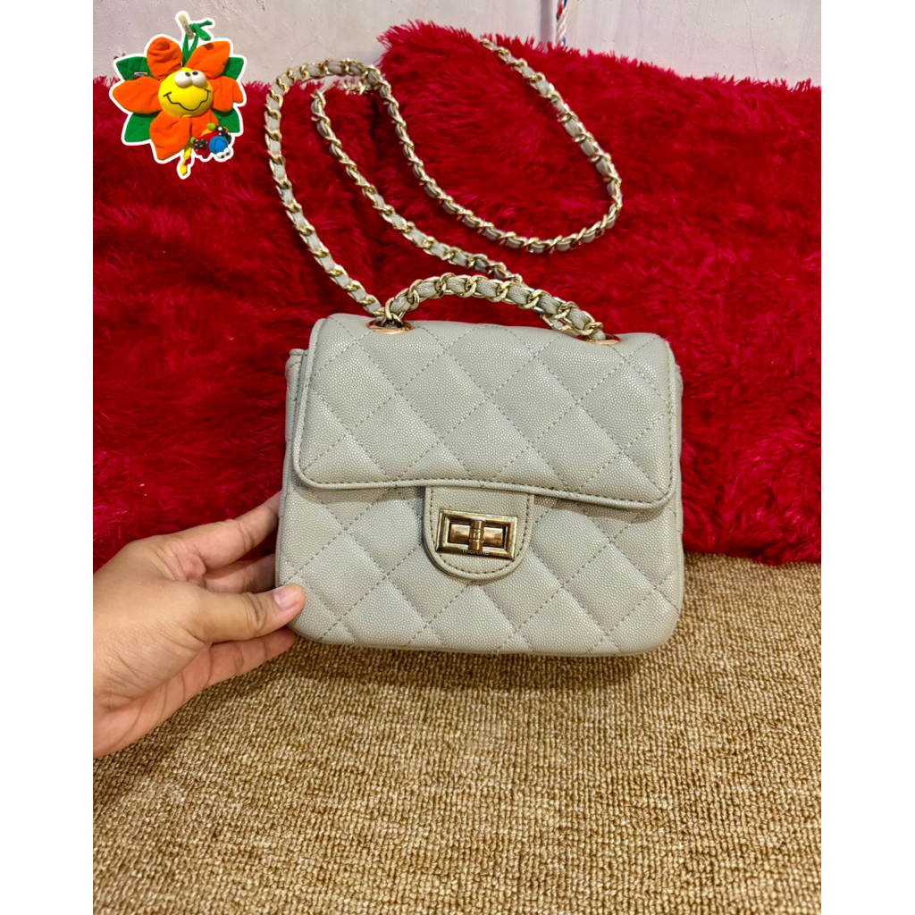 MERCHE Claire Square Flap Bag (ada minus bagian dalam) - Merche pl slingbag merche murah