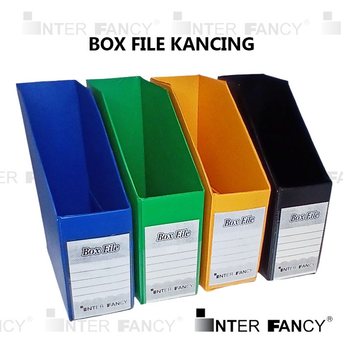 

Box File Plastik Lipat Kancing, Kotak, Folder, Organiser merk Interfancy, berfungsi untuk menyimpan dokumen majalah, buku, brosur. dengan rapi