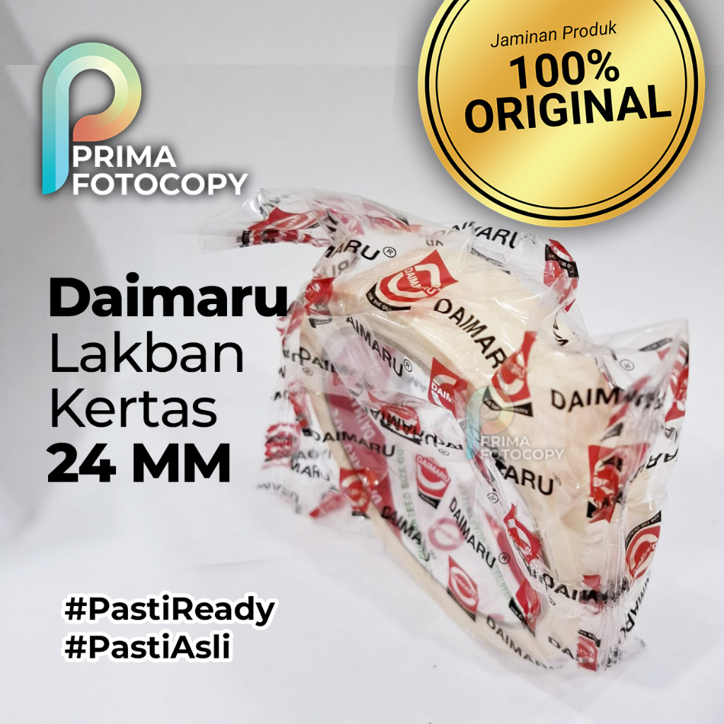 

Washi Masking Tape / Lakban Kertas Daimaru 1 inch / 24 mm x 21 meter Tambal Cat Lukisan Kanvas Kerajinan