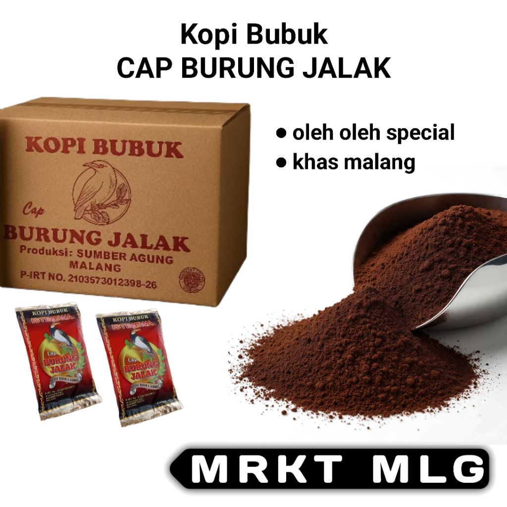 

mrkt mlg - promo hemat 200pcs kopi sachet cap jalak oleh oleh khas malang