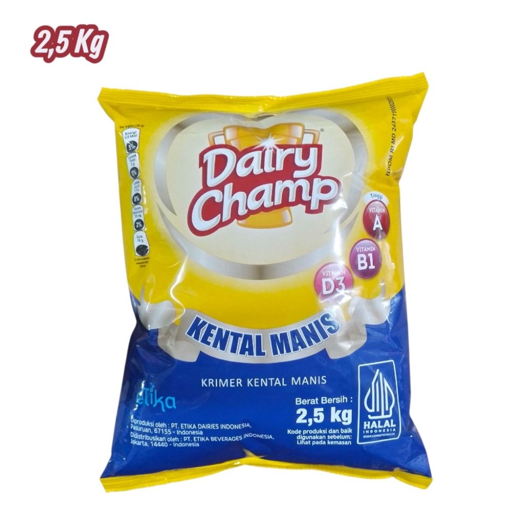

Dairy Champ Krimer Kental Manis 2,5 Kg