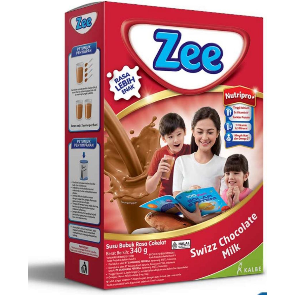 

Zee susu bubuk swiss chocolate 340gr
