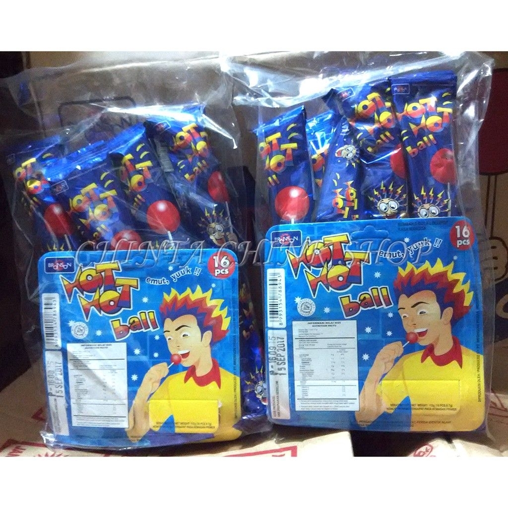 

PERMEN HOT HOT BALL RENCENG LOLIPOP-isi 16pcs