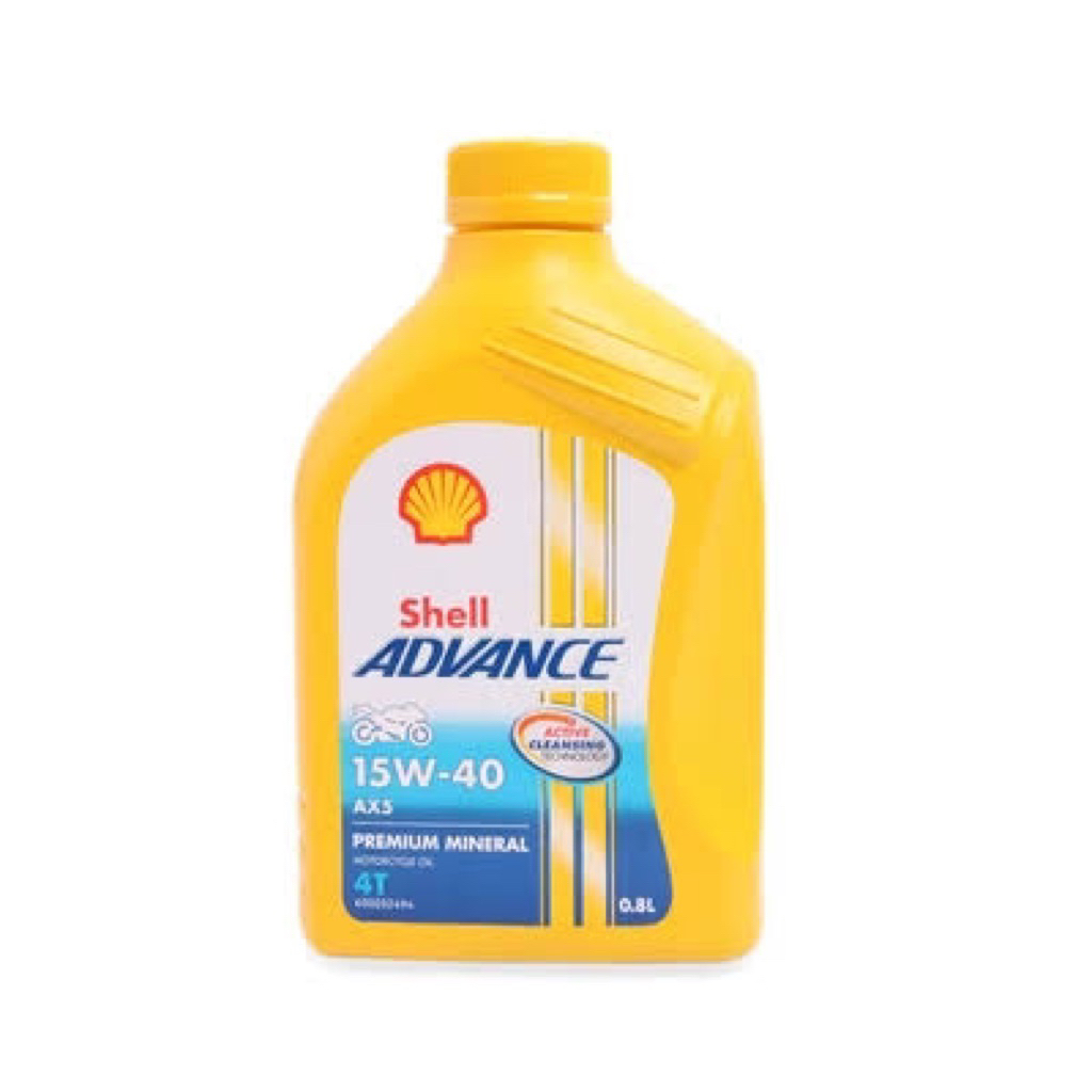 oli shell advance 15W-40 AX5 ( oli motor manual)