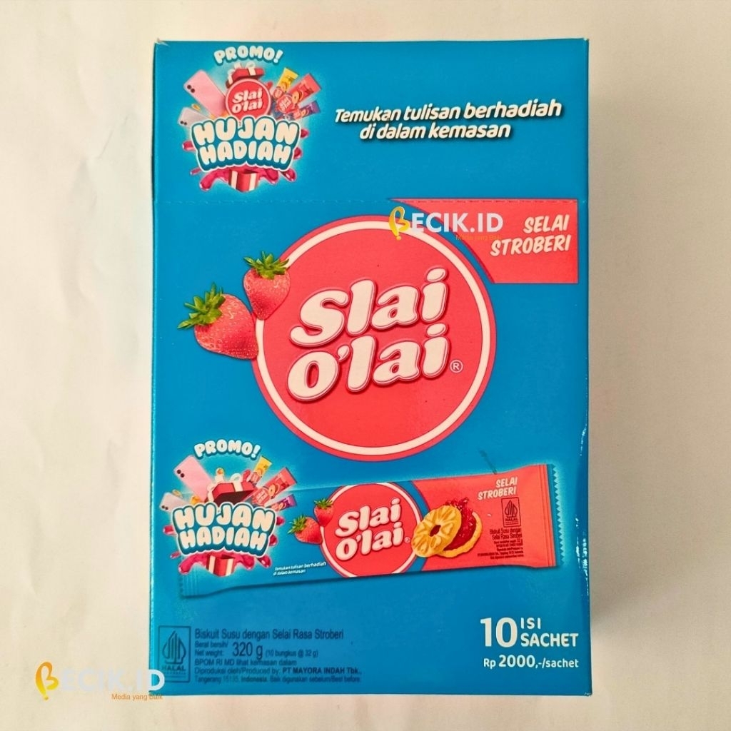 

Slai O’Lai 1 Box 320g – Isi 10 pcs – Wafer Selai Buah