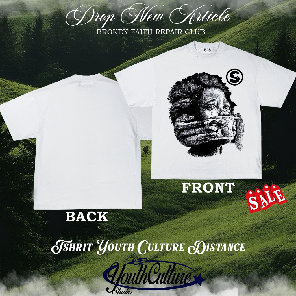 Lessegos Boxy Tshirt Zorlac Heavyweight 24s Putih