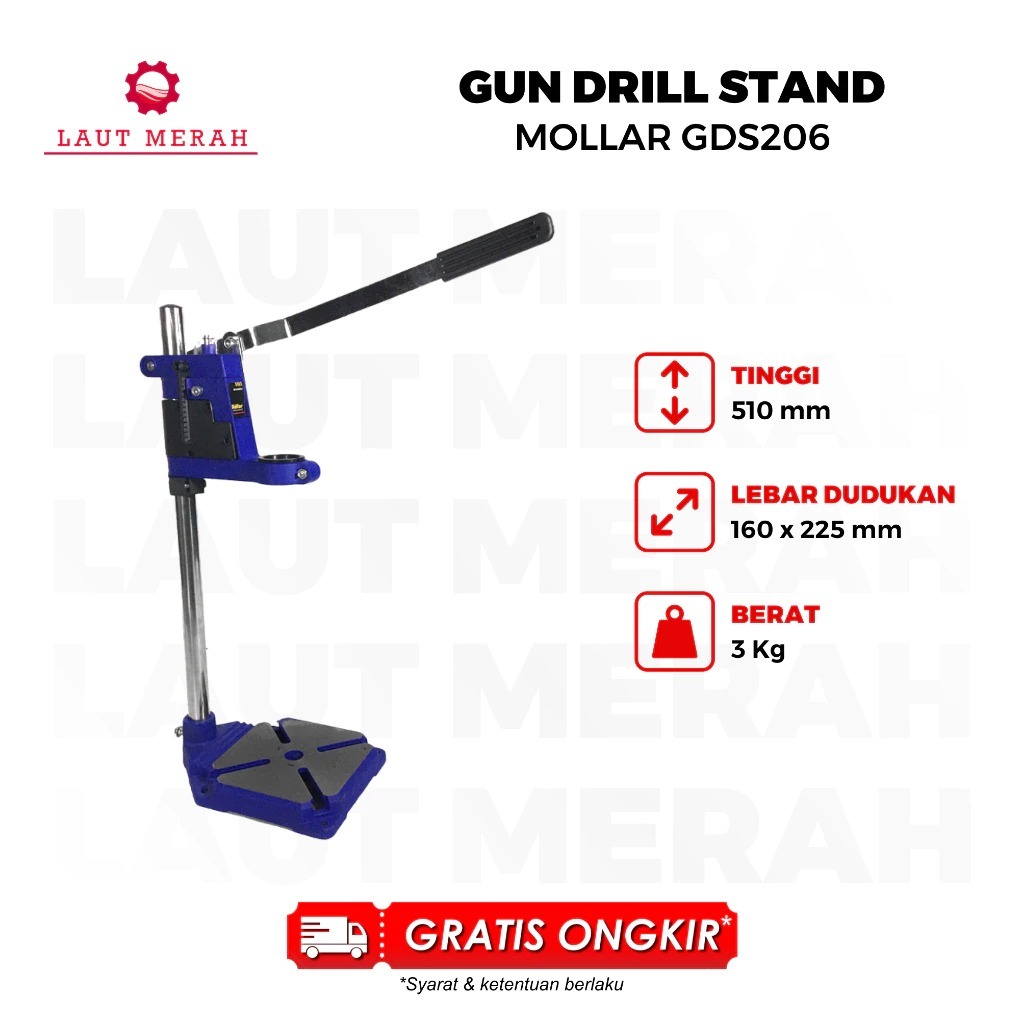 DUDUKAN MESIN BOR LISTRIK MOLLAR DRILL STAND