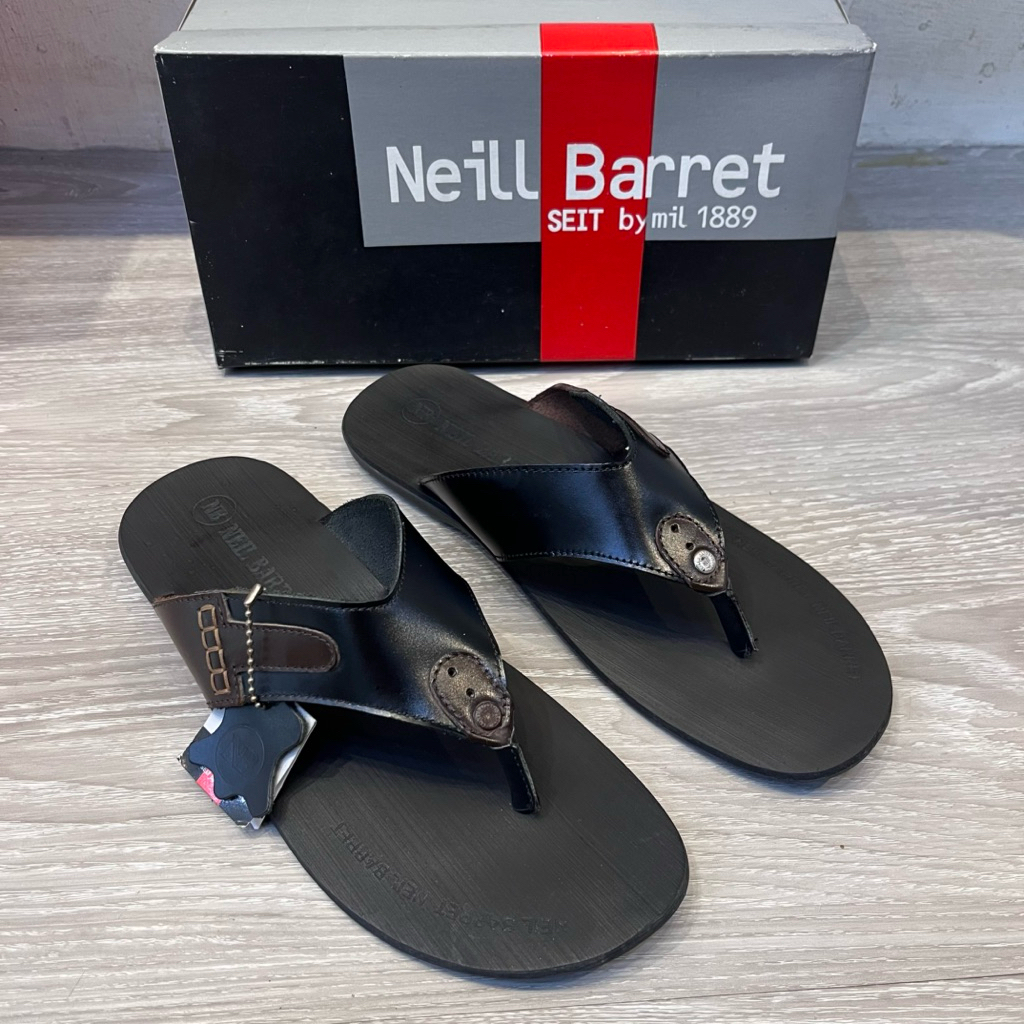 Neil Barret - Sandal Jepit Pria / Sandal Kulit Laki-laki NB-826