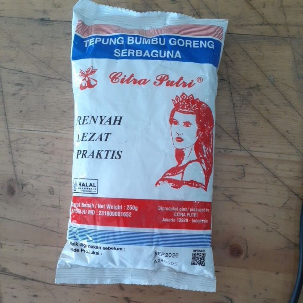 

TEPUNG BUMBU GORENG CITRA PUTRI 250GR
