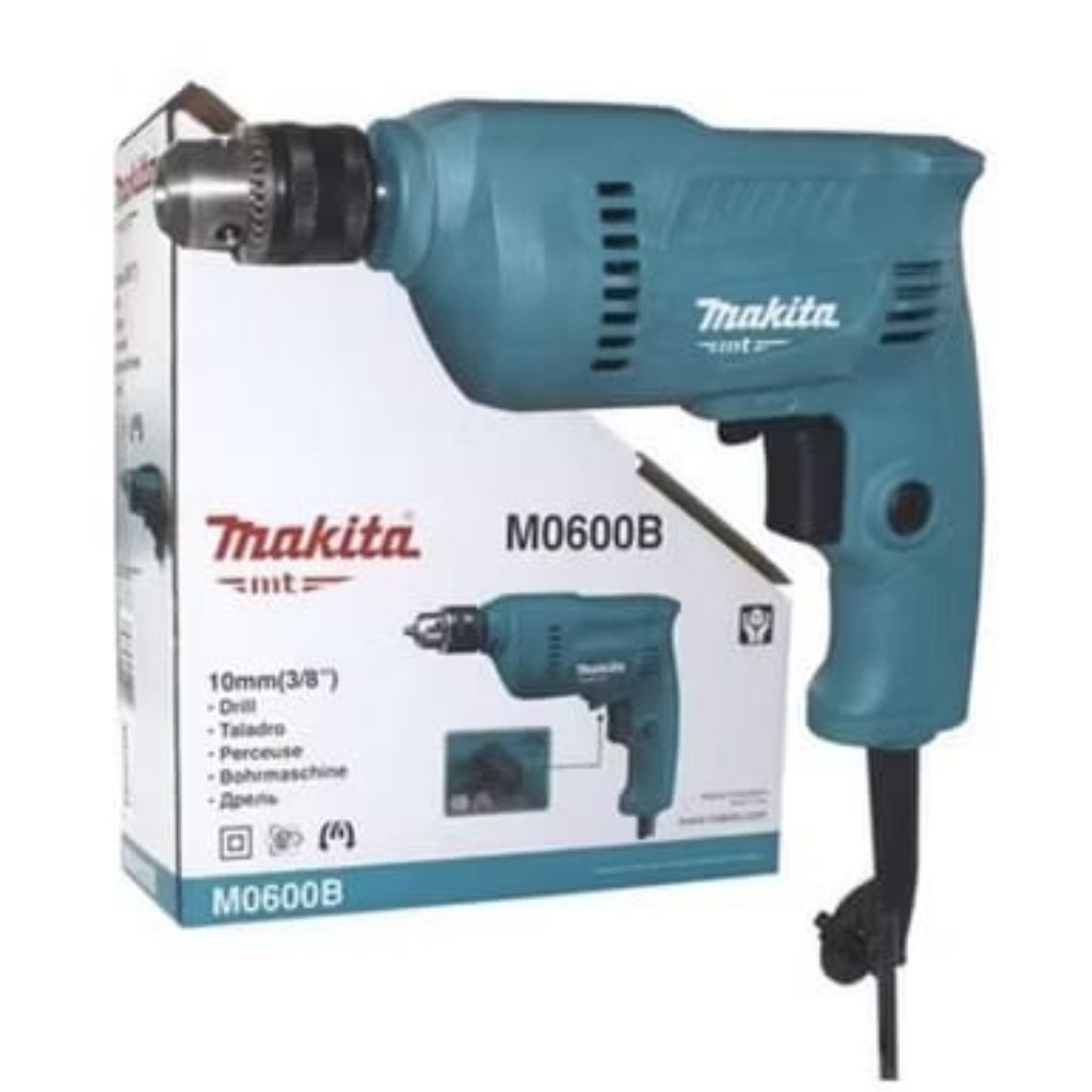Mesin bor MAKITA 10mm Bolak Balik M0600B/ MAKITA M 0600 B Mesin Bor Tangan 10mm Original