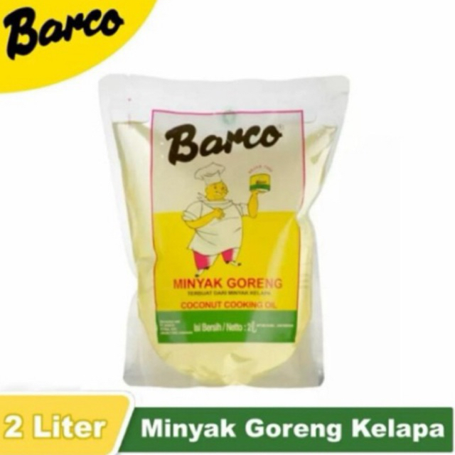 

MINYAK KELAPA BARCO REFIL 2LTR/MINYAK BARCO MURAH/Barco Minyak Goreng Kelapa Refill 2Liter/ Minyak Goreng Kelapa Murah/Barco Murah/Minyak Kelapa Murah/Minyak Goreng Sehat/Minyak Anti Kolesterol/ Coconut Oil/Barco Minyak Goreng Kelapa 1 L