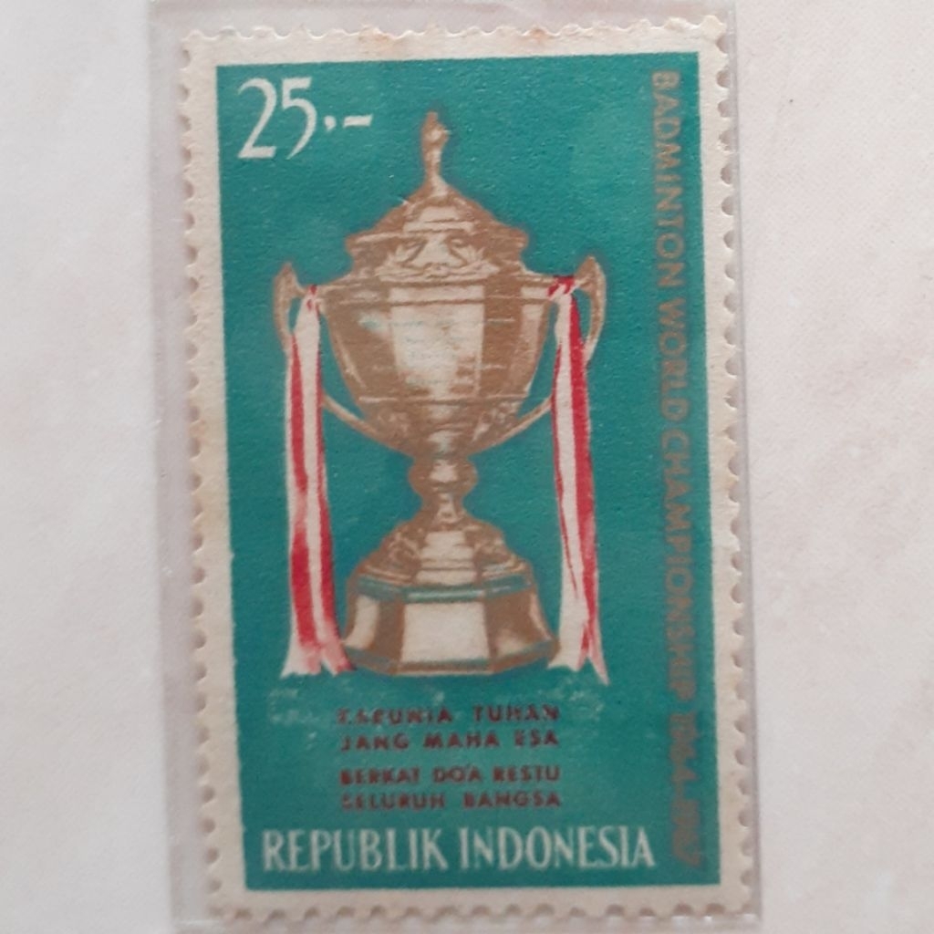 

(ID2) Perangko Indonesia Thomas Cup (Rp 25) Tahun 1964