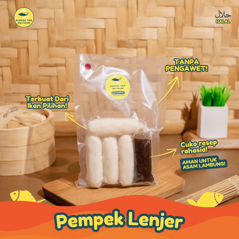 

Pempek Lenjer Palembang Asli Siap Goreng | Pempek Siap Goreng Cuko Palembang | Camilan Palembang