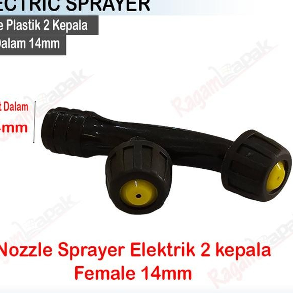 Nozzle Knapsack 2 Kepala Sprayer Elektrik 2 Kepala