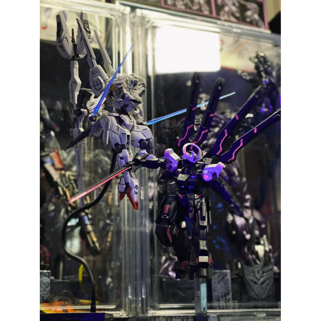 HG Calibarn dan HG Schwarzette Sephiroth Repaint Custom Lengkap No minus sudah rakit tinggal pajang 