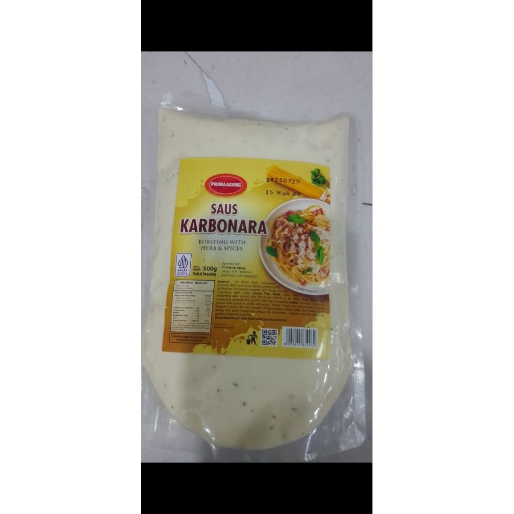 

Prima agung saus karbonara 500g