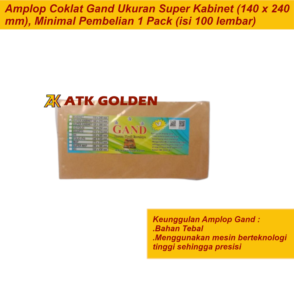 

Amplop Coklat Super Kabinet