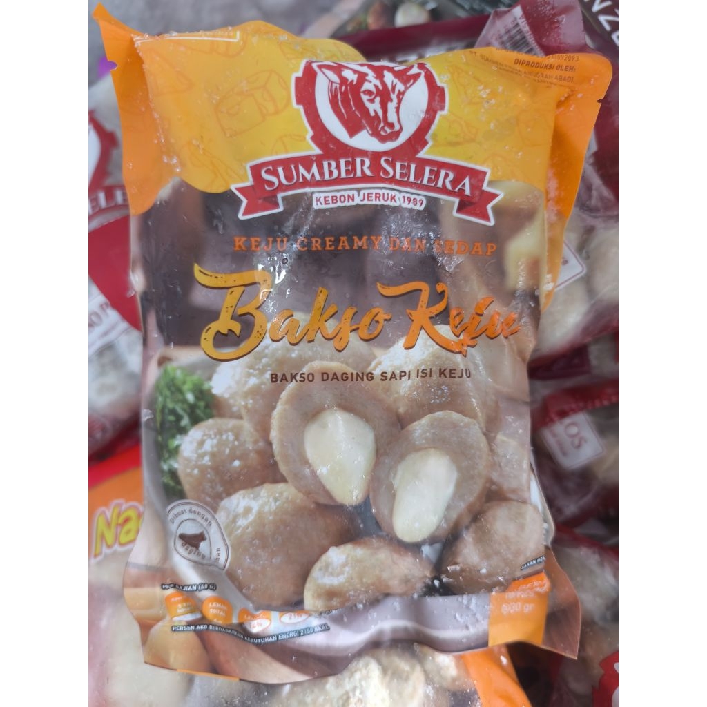 

Bakso Daging Sapi isi keju 10 pcs Sumber Selera 300 gr