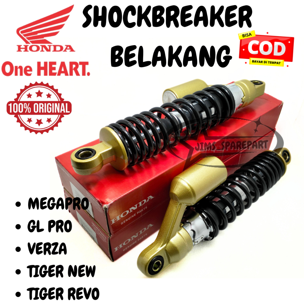 SHOCKBREAKER BELAKANG HONDA KCJ TABUNG MEGAPRO GL PRO VERZA TIGER NEW BARU REVO KUALITAS ASLI AHM OR