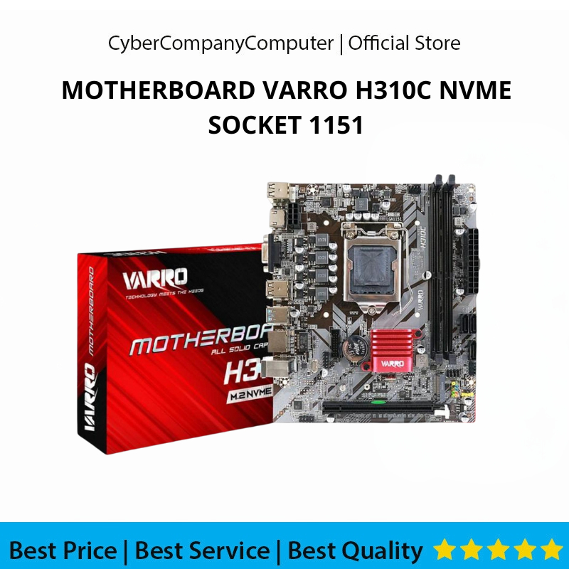 MAINBOARD VARRO H310C - MOTHER BOARD VARRO H310C Socket Lga 1151 Intel DDR4 Support Gen 6/7/8/9 NVME