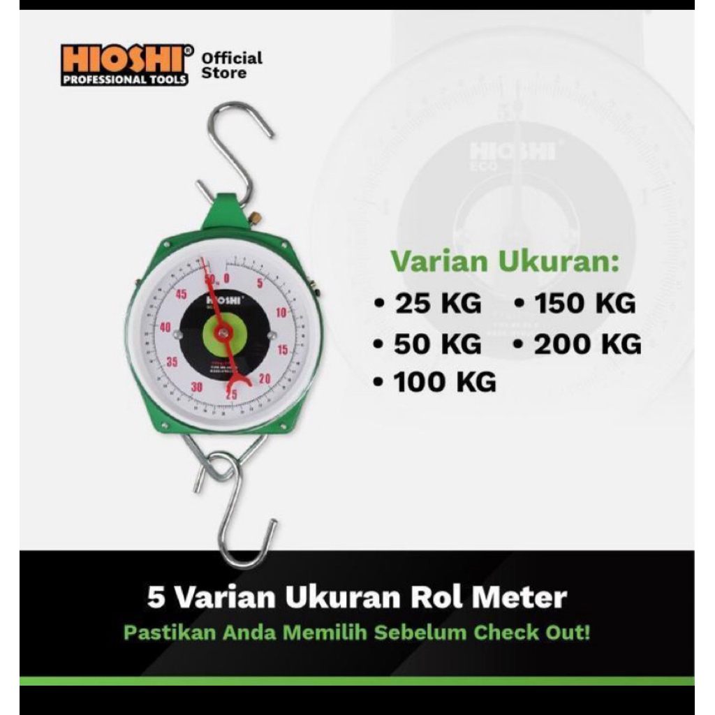 timbangan gantung hioshi 100 kg