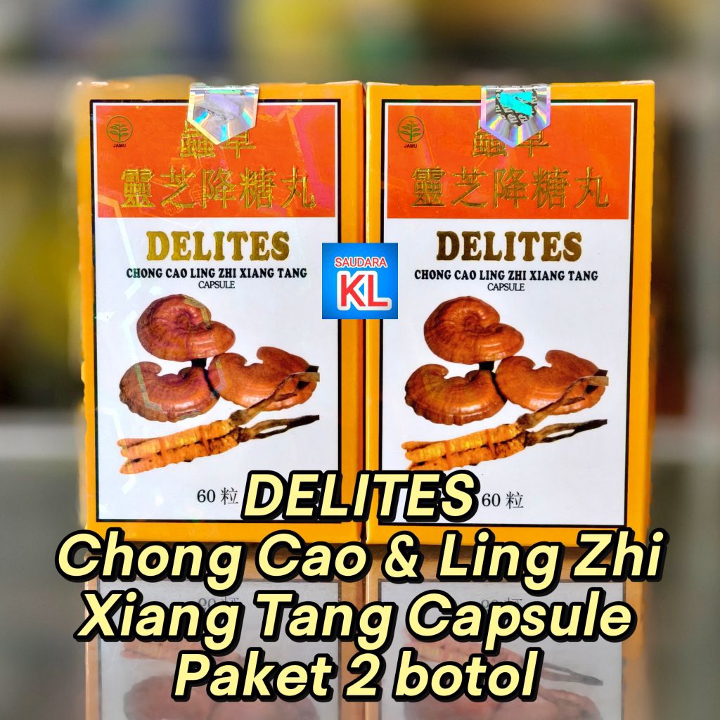 DELITES Chong Cao Ling Zhi Xiang Tang Capsule - Paket 2 botol