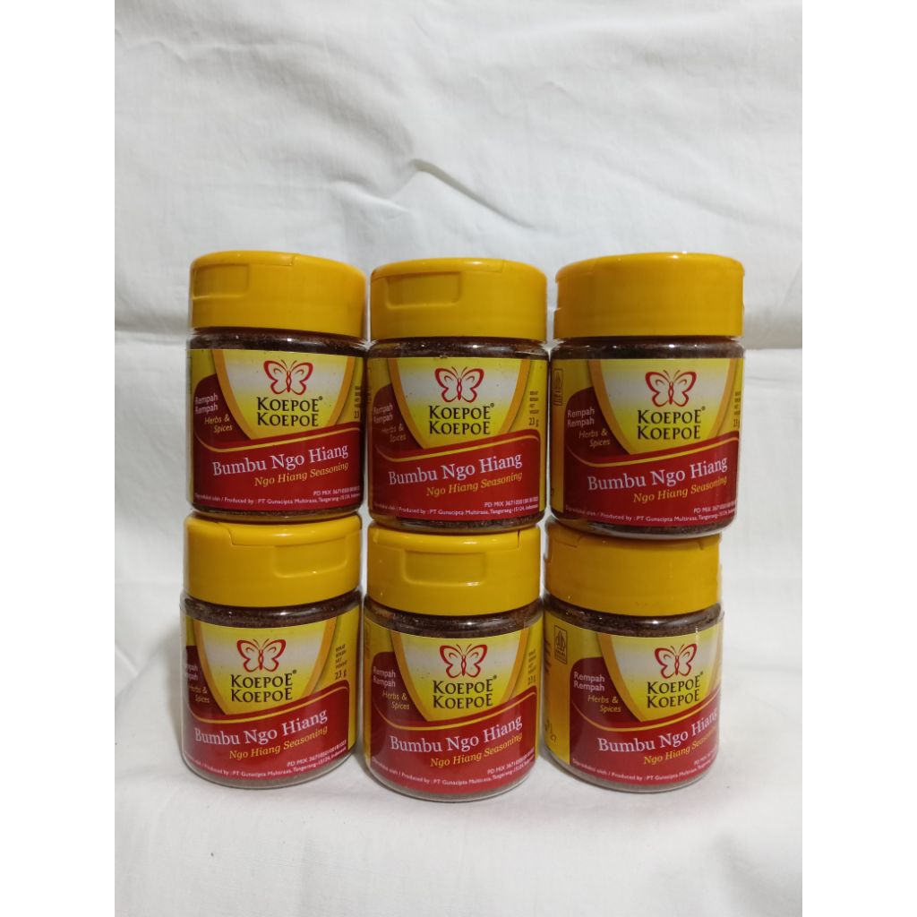 

Koepoe Koepoe Bumbu Ngo Hiong Seasoning 23gr (1 pack isi 6 pcs)