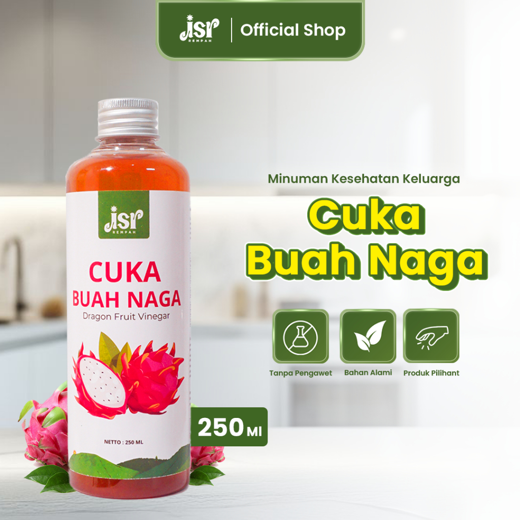 

JSR Rempah CUKA BUAH NAGA Asli Dragon Fruit Vinegar 250 ml